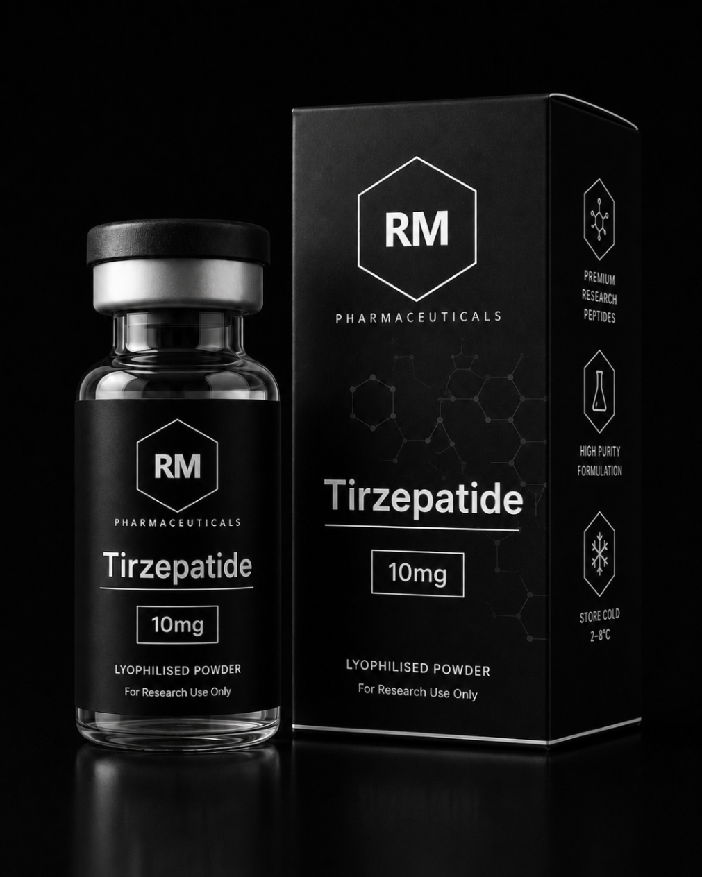 Tirzepatide 10mg product packaging
