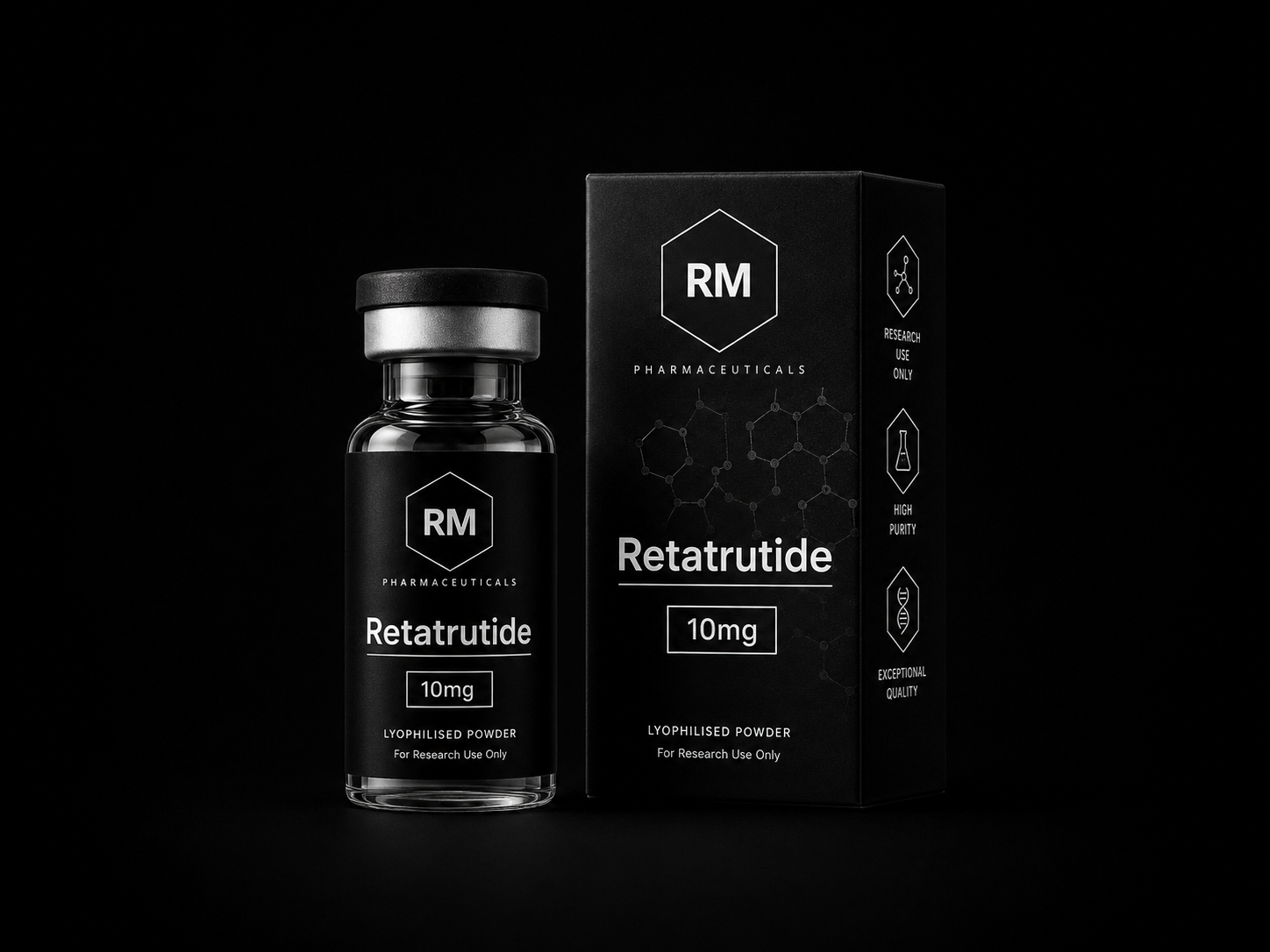 Retatrutide 10mg product packaging